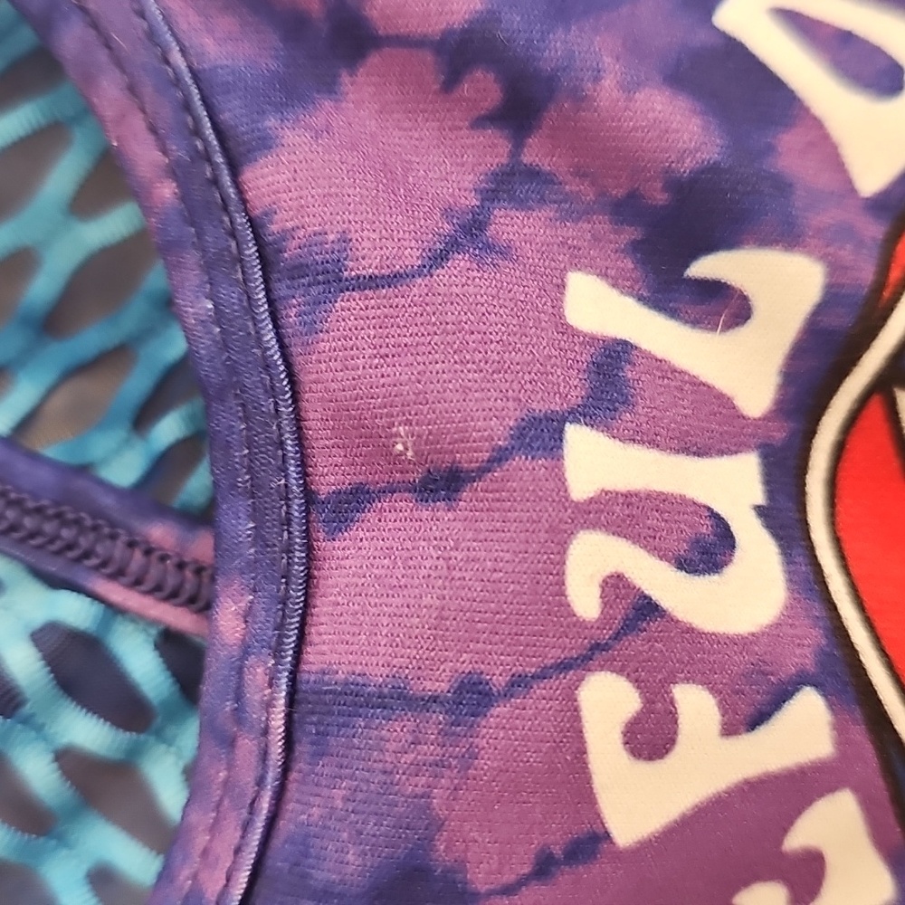 Peloton Grateful Dead Skull Purple Tie-Dye Sports Bra Small - Picture 3 of 8